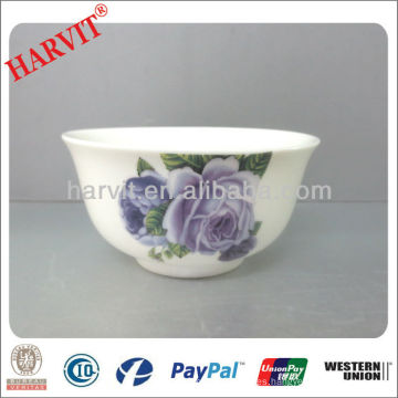 Tazón decorativo de China Rose de hueso de densidad más alta